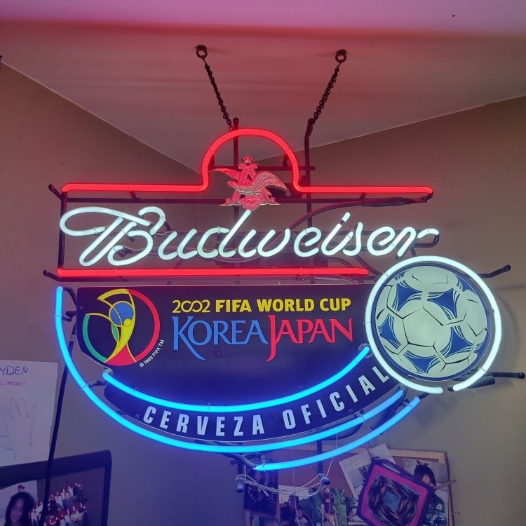け*ん様 Budweiser 94 World Cup バドワイザー ネオンサイ Budweiser World Cup 1994 Country Sign - Choose One - 2