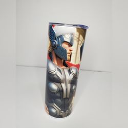 Christmas Thor with Hammer 20 oz Stainless Steel Tumbler Handmade Travel Cup