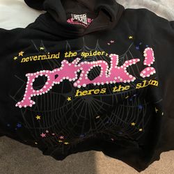 Spider Hoodie Pink