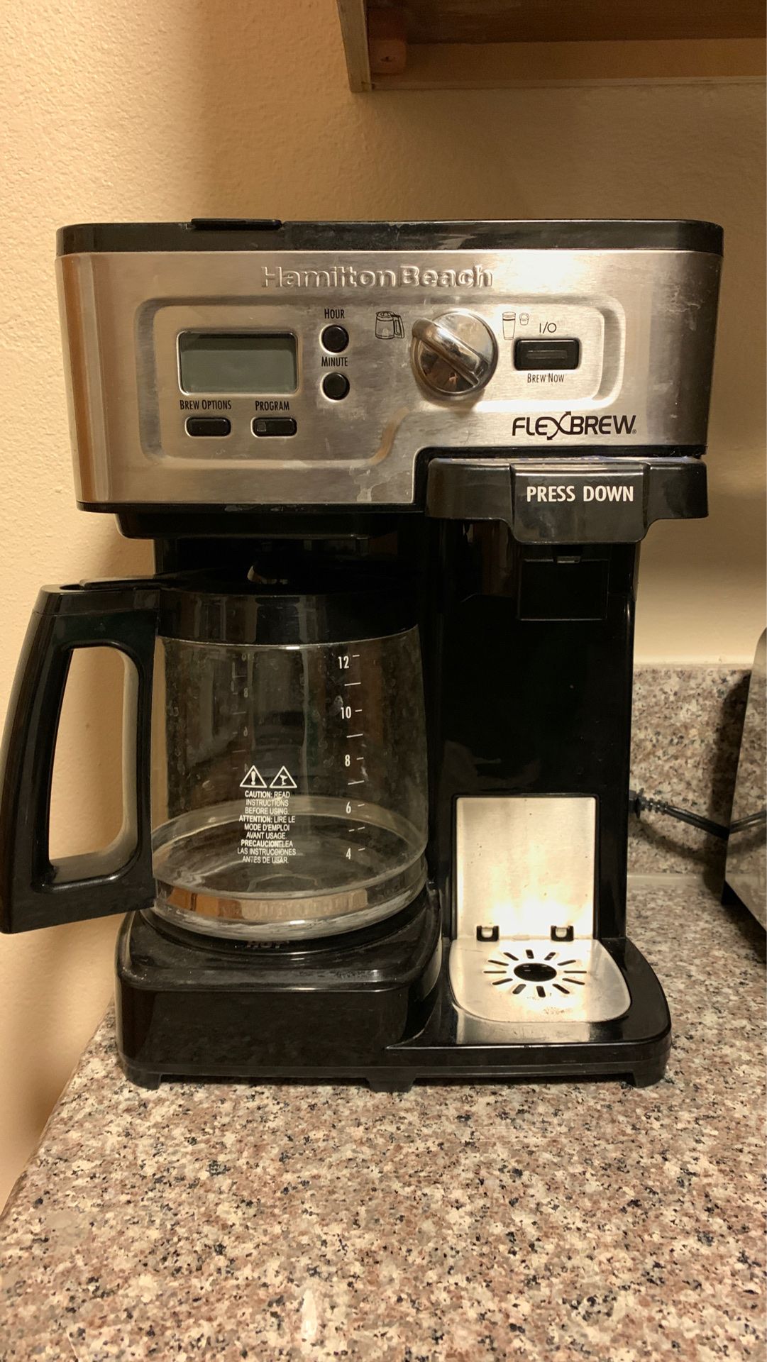 Coffee maker flex brew