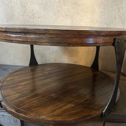 Rustic round table