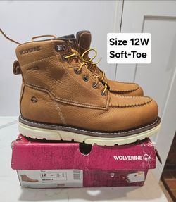 Wolverine Soft Toe Work Boots Size 12
