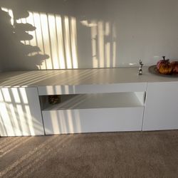 White TV Stand / Media Console – 5ft 9in