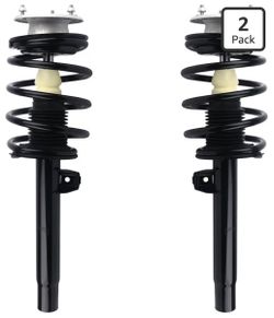 Autoround Front Complete Strut w/Coil Spring Assembly Compatible with  BMW