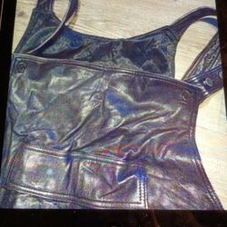 ITALIANO  GENUINE LEATHER CO  LEATHER OVERALL  SIZE 2XL. (50-52)