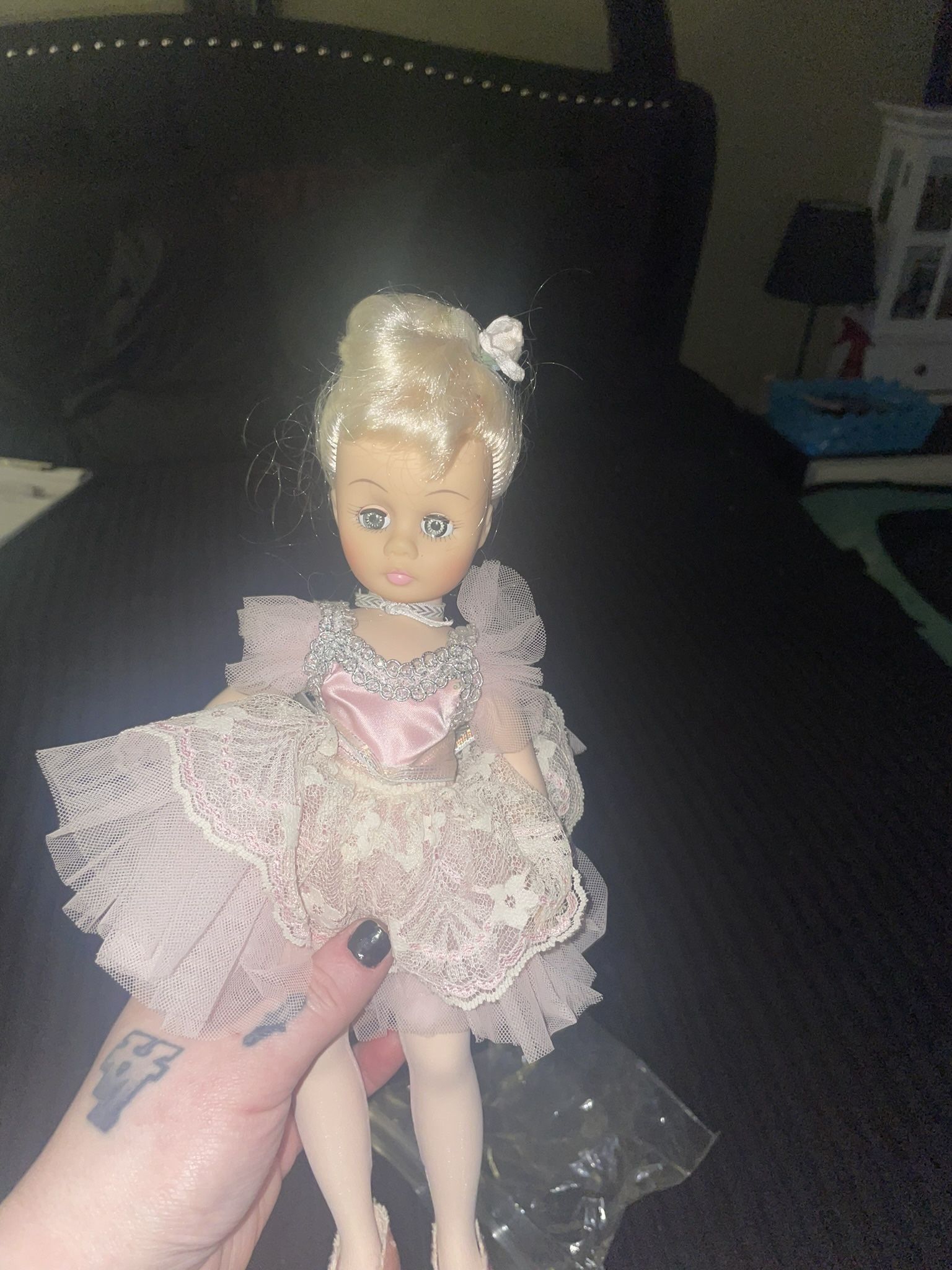Vintage 1990 Madame Alexander Ballerina Doll 11.5” With Stand