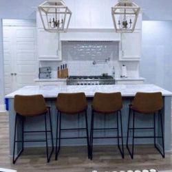 Bar Stools New in Original Packagings Set of 4 Premium Materials and Comfort Retailed For $640.00.