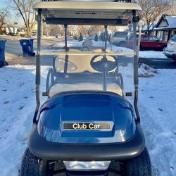 Club Car Precedent Golf Cart Headlights & Taillights, Rear View Mirror, Roof Rack, 4 Passenger, 48 Volts, Seat Belts, Safety Bar