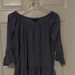 Off The Shoulder Blue Top Size M
