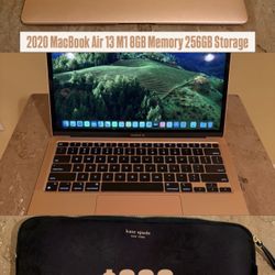 2020 MacBook Air 13 M1 8GB Memory 256GB Storage