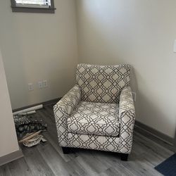 Grey Pattern Chair