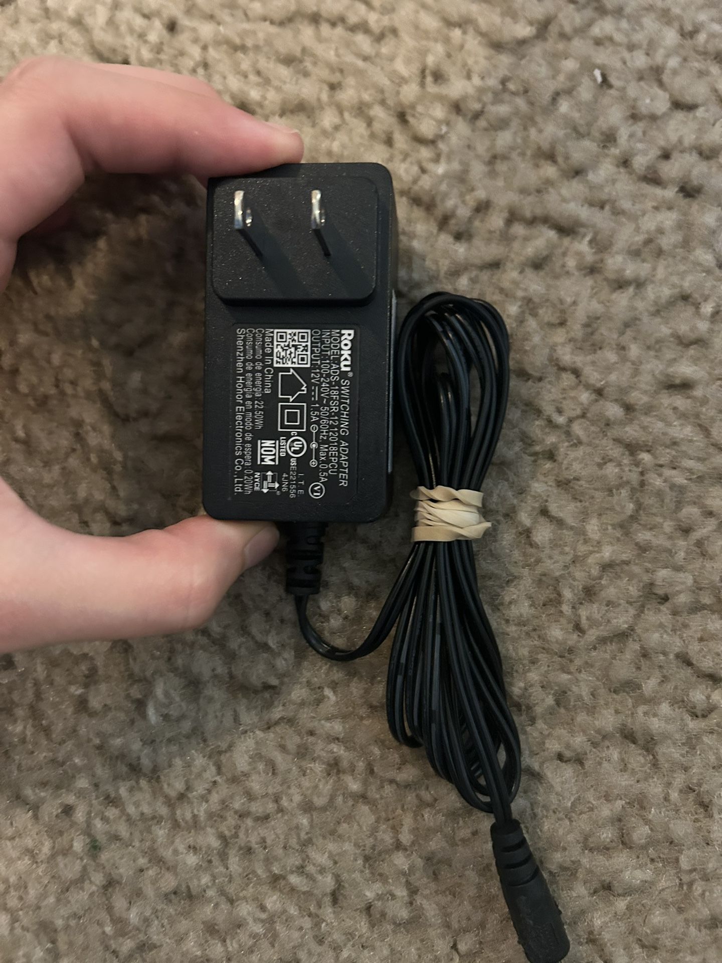 Genuine Roku ADS-18FSR-12 12018EPCU Wall Switching Adapter 12V 1.5A Charger