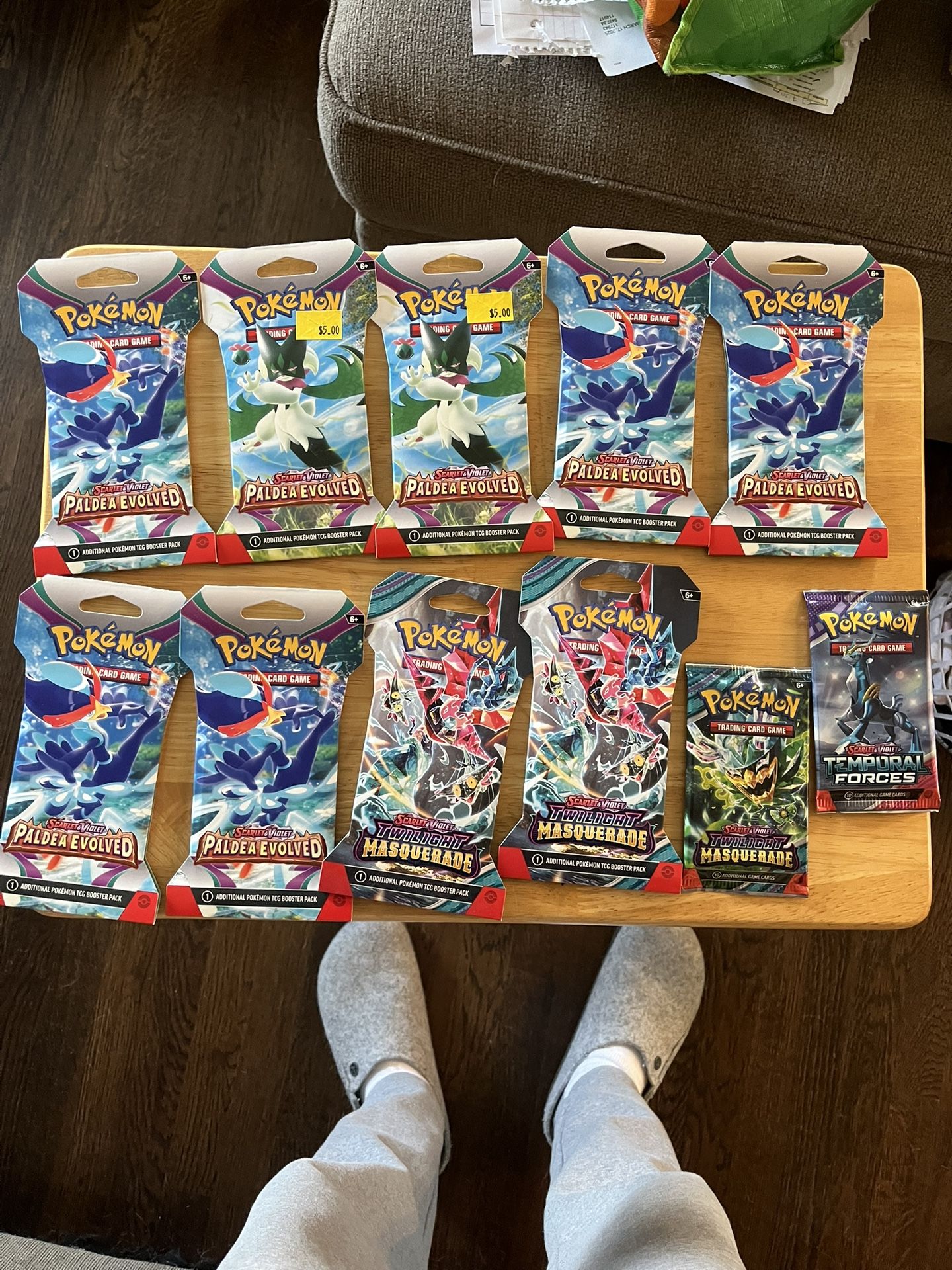 Pokemon Scarlet & Violet Paldea Evolved and Twilight Masquerade Sleeved Booster Packs
