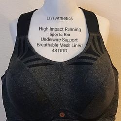 LIVI Athletics * High-Impact * Sports Running Bra * 48 DDD