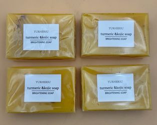 Yurhersu Turmeric & Kojic Soap Brightening Soap 3.5 oz Lot of 4