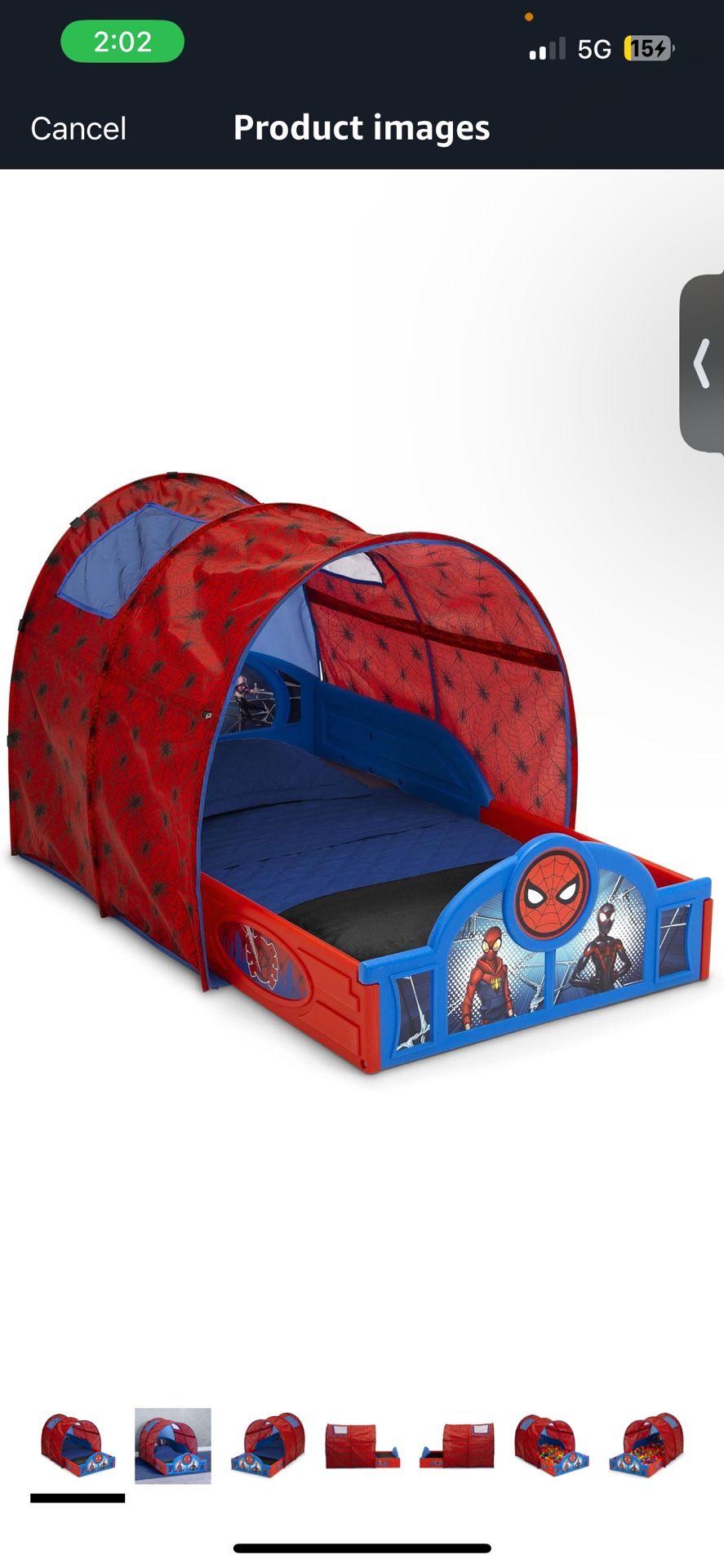 Spiderman Toddler Bed