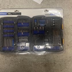 New KOBALT - 106 pc, drill & drive set.