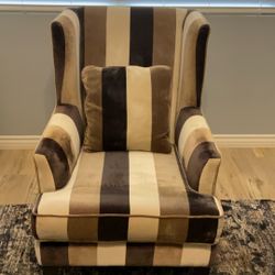 Free Velvet Wing Back Chair