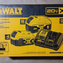 DEWALT 20V MAX XR Premium Lithium-Ion 6.0Ah and 4.0Ah Starter Kit 