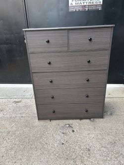 6 Drawers dresser available in different colors