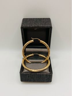 10k HOOP EARRINGS