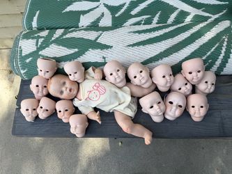 porcelain doll & doll heads
