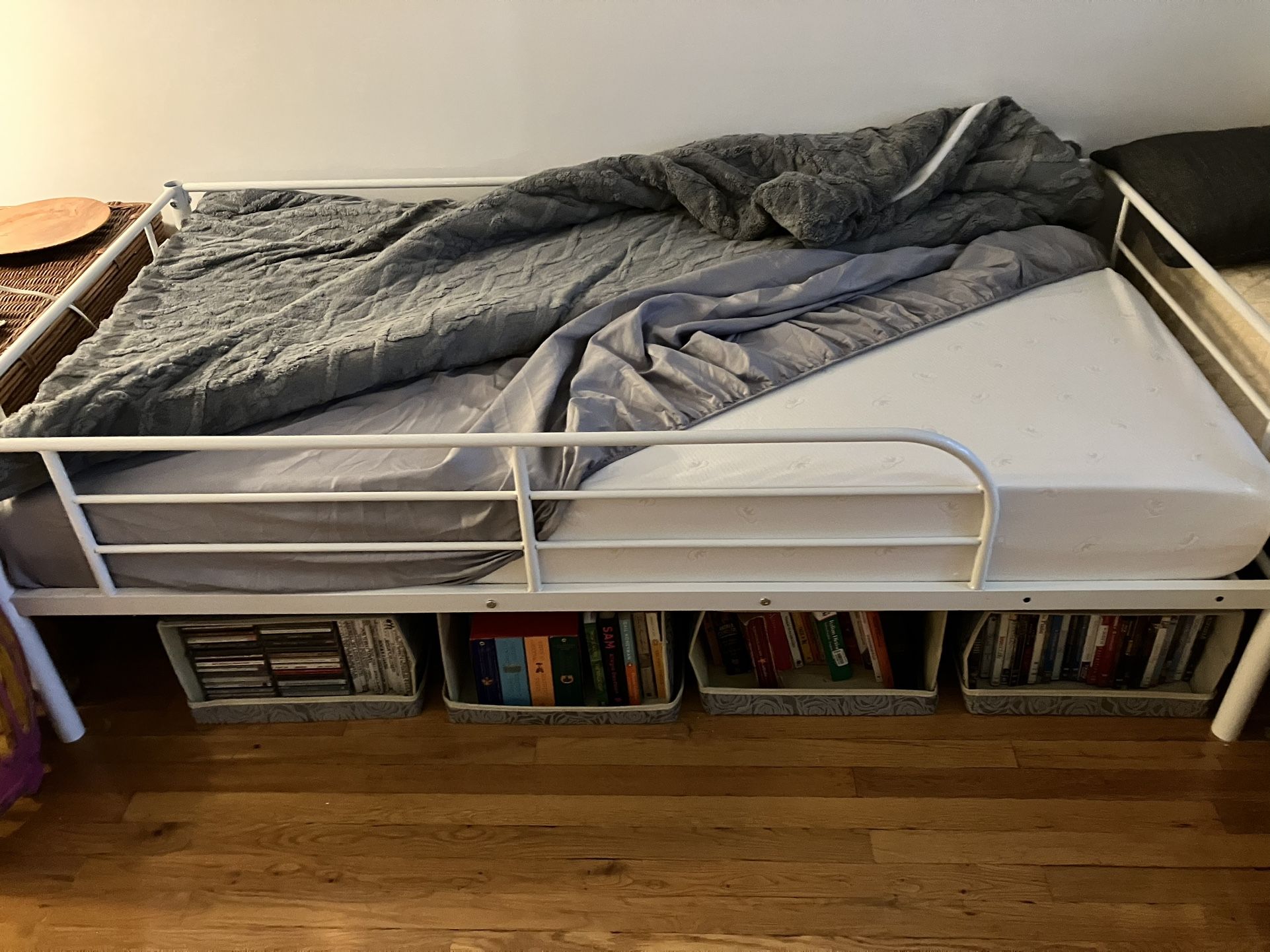 Child’s Bed Metal Frame And New Mattress