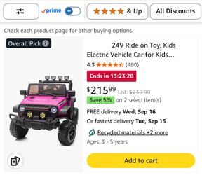 24V Kids Electric Ride-On Toy Truck-Camión de juguete eléctrico para niños de 24 V