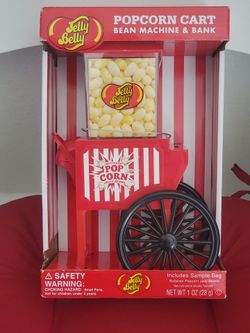 Jelly Belly Buttered Popcorn Cart Bean Machine & Bank