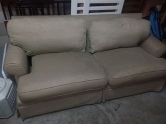 Ethan Allen Beige Couch