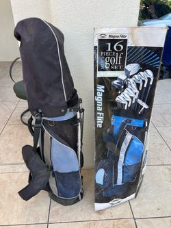 Complete Magna Flite 16-Piece Men’s Golf Set with Stand Bag