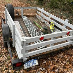 4 X8 Trailer With Full Size Tires And A Spare