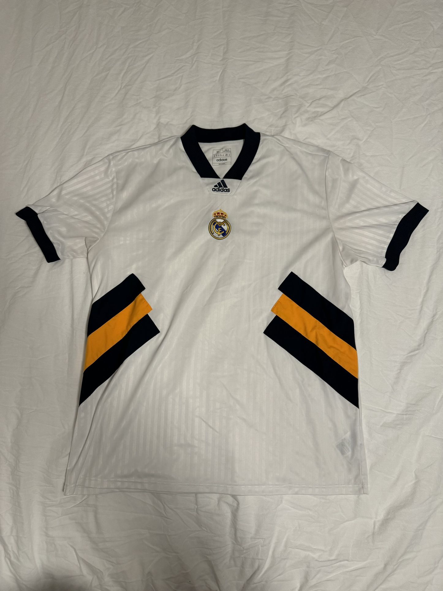 Adidas Real Madrid Soccer Jersey White Footbal Shirt Size XL