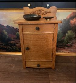 Antique oak cabinet