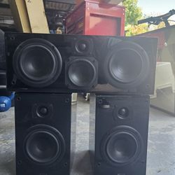 Aperion Audio Hifi 533 Center And 532 Lr Bookshelf Speakers