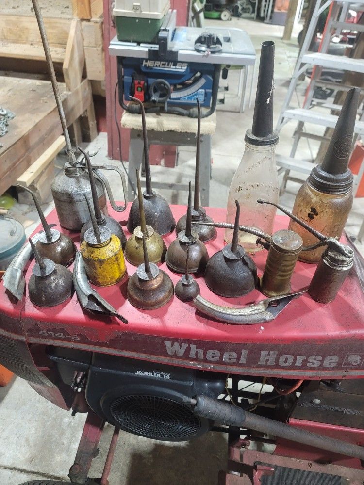 Vinage Oil Can and Bottle Collection