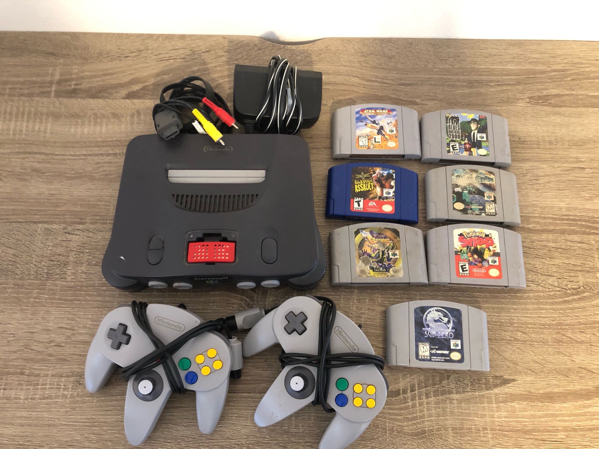 Nintendo 64 with Games & Controllers