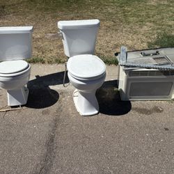 2 Toilets And A microwave 