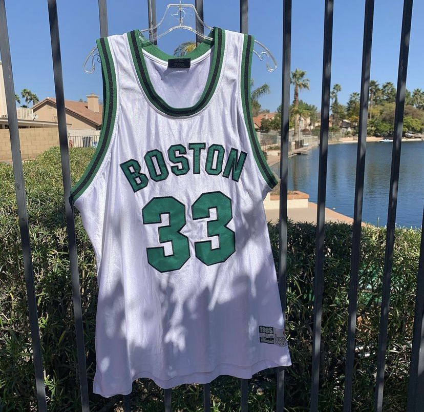 Boston Celtics 33 Vintage Jersey Size 2XL
