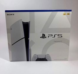 New Sony PlayStation 5 Slim Disc Edition PS5 1TB White Console Gaming System