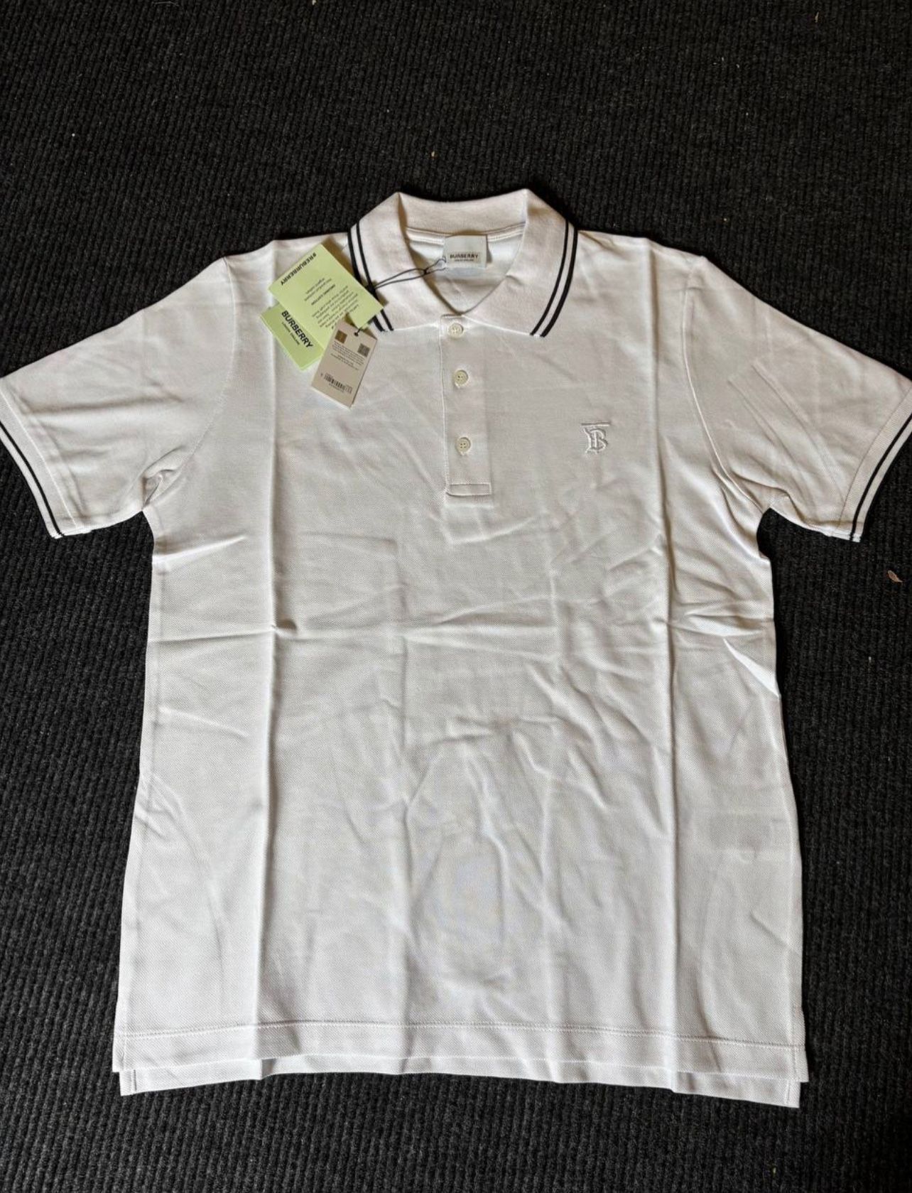 Burberry White Polo Sizes L & XL