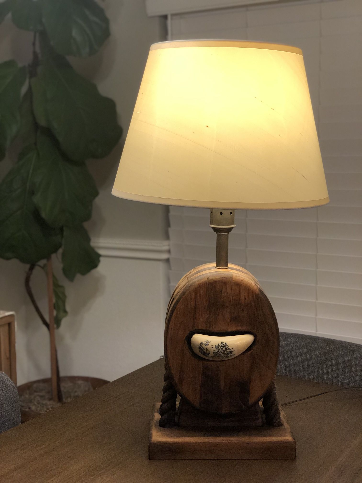 Large Nautical Rope Lamp