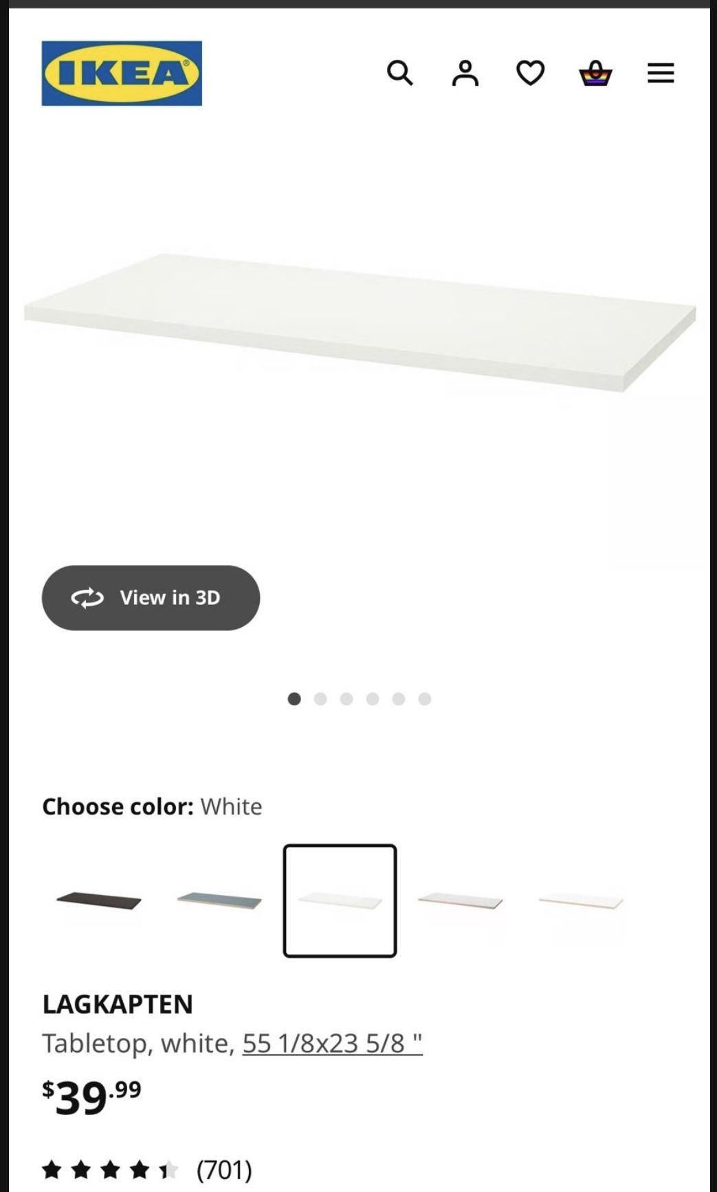 IKEA Table Top