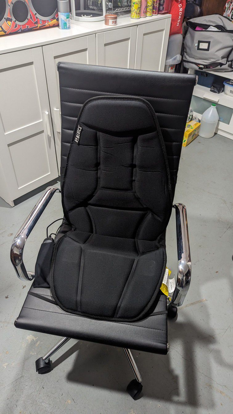 Leather Office Chair With Homedic Massager Cushion Pad For Sale 