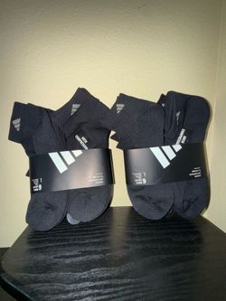Adidas Climacool Low Cut Cushioned Arch Compression Socks 12 Pairs Black Large - BRAND NEW
