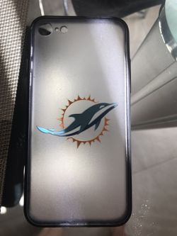 Miami Dolphins iPhone 7 hard plastic phone case