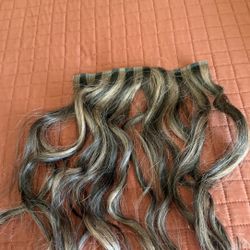 Human Hair Clip in Extensions 