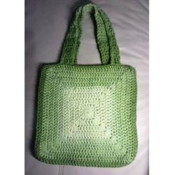 Christmas Crochet Tote Bag 