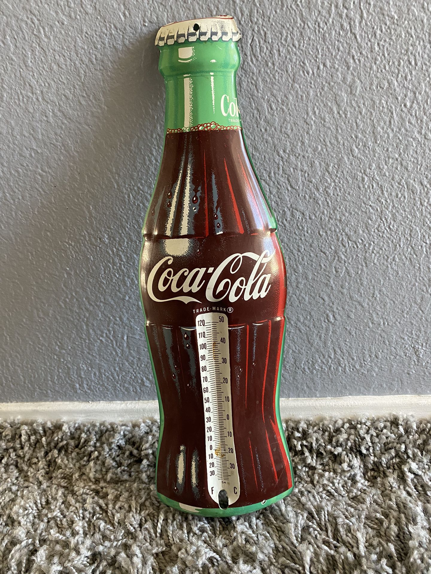 Tin Coca Cola Thermometer