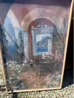 Framed painting